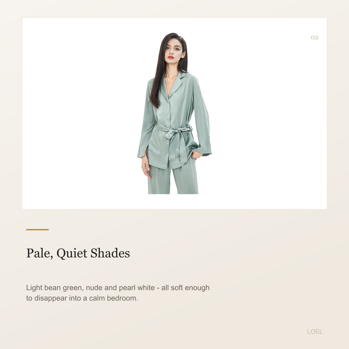 19 Momme 100% Mulberry Silk Pajama Set for Women - Tailored Long Sleeve Loungewear - selling point 2