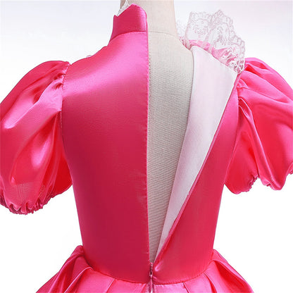 LOEL Girls Pink Princess Dresses Birthday Party Fancy Outfit Fairy Dress up