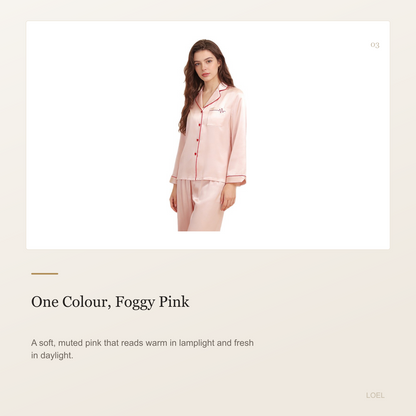 Heavyweight 100% Mulberry Silk Pajama Set for Women - Long Sleeve Loungewear - selling point 3