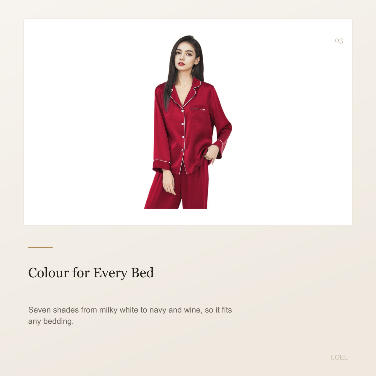 19 Momme 100% Mulberry Silk Pajama Set for Women - Long Sleeve Minimalist Loungewear - selling point 3
