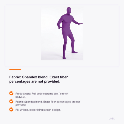 LOEL Full Body Spandex Costume Suit with Back Zipper - selling point 3