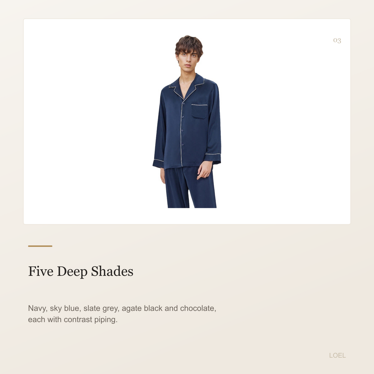 19 Momme 100% Mulberry Silk Pajama Set for Men - Long Sleeve Two-Piece Sleepwear, Sizes L-XXXL - selling point 3