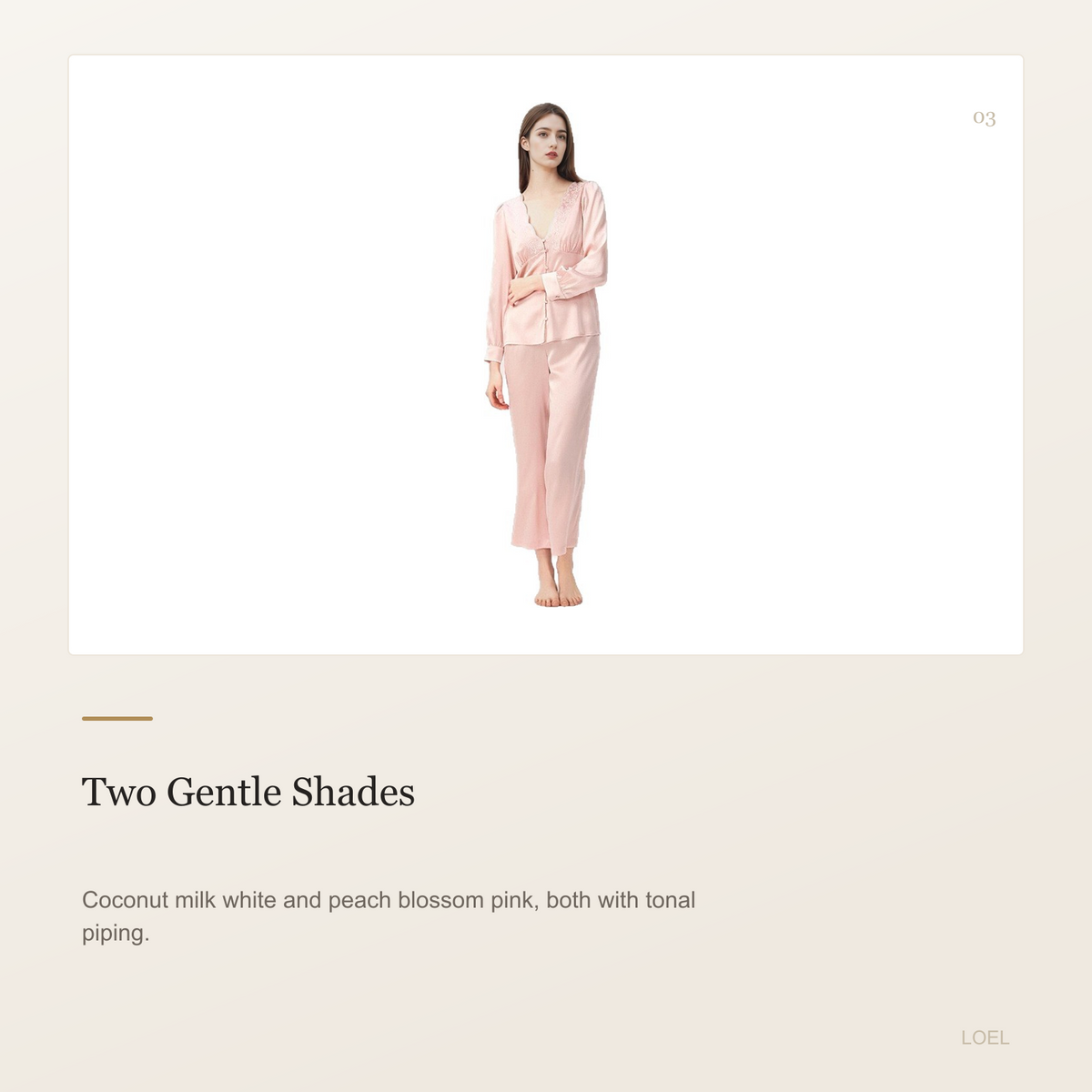 19 Momme 100% Mulberry Silk Pajama Set for Women - Long Sleeve Two-Piece, Sizes S-L - selling point 3