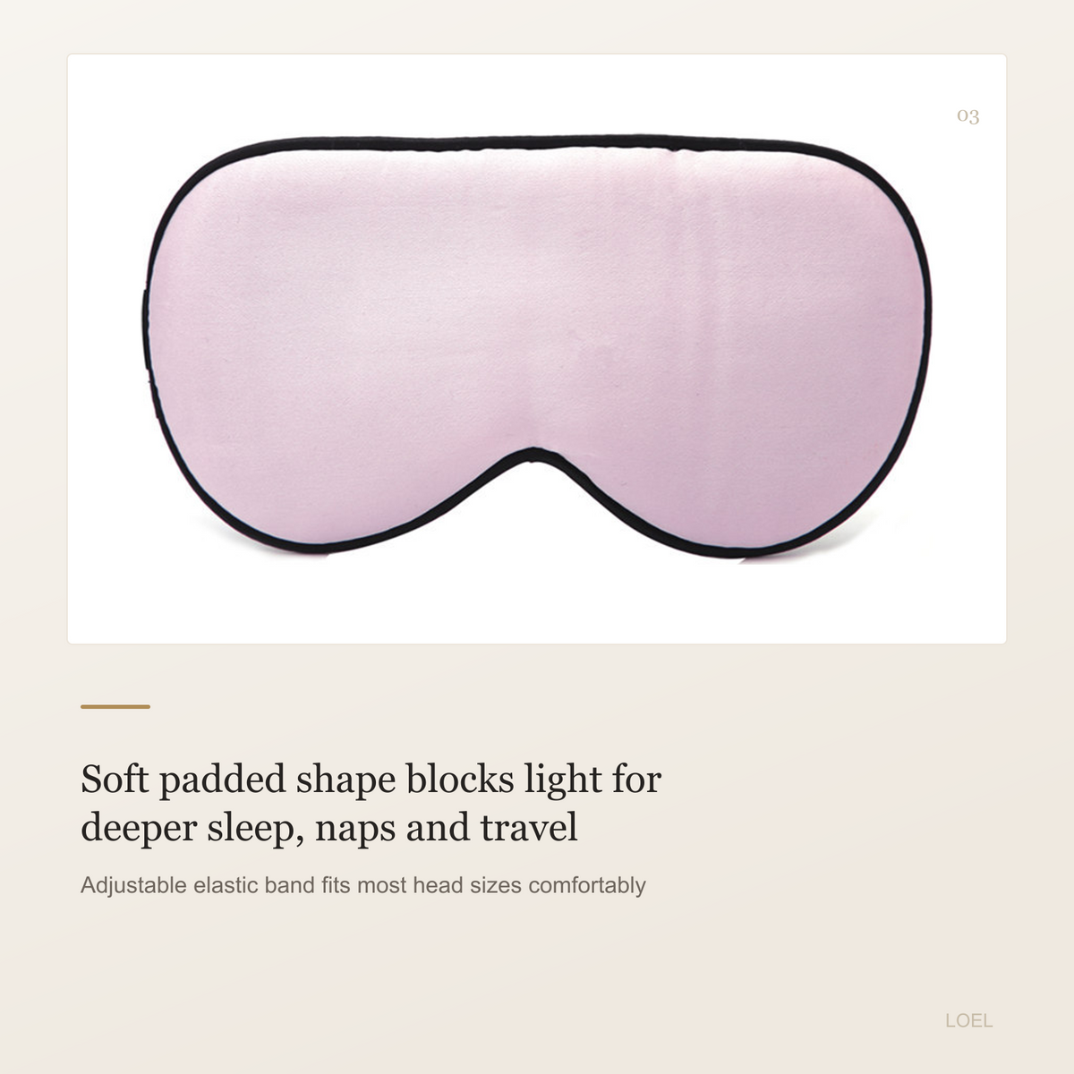 100% Mulberry Silk Sleep Mask for Women - Double-Sided Silk Eye Mask with Adjustable Band - selling point 3