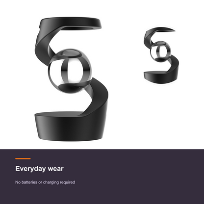 Metal Desktop Suspension Gyro - Kinetic Fidget Toy for Stress Relief and Office Decor - detail 2