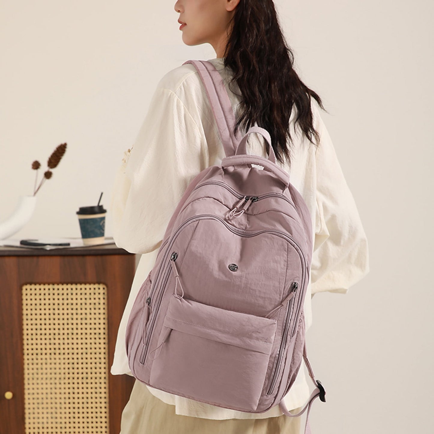 URSOFINE Travel Laptop Backpack, College Backpack for Women and Men, Large Lightweight Everyday Work Business Back Pack, Water-Resistant Anti Theft 15.6 Inch Laptop Casual Bag