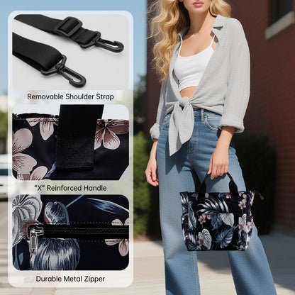 Women's Water-Resistant Shoulder Bag - Convertible Crossbody Purse with Multiple Pockets and Adjustable Strap