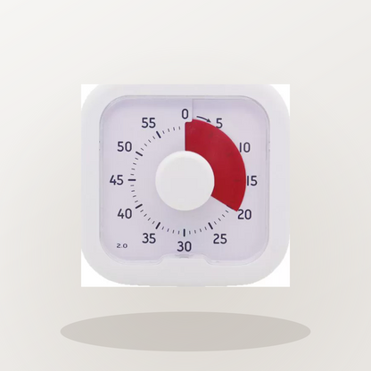 Visual Timer for Kids and Students - 60 Minute Countdown Clock with Turn-and-Set Dial for Study, Kitchen and Office - lifestyle scene