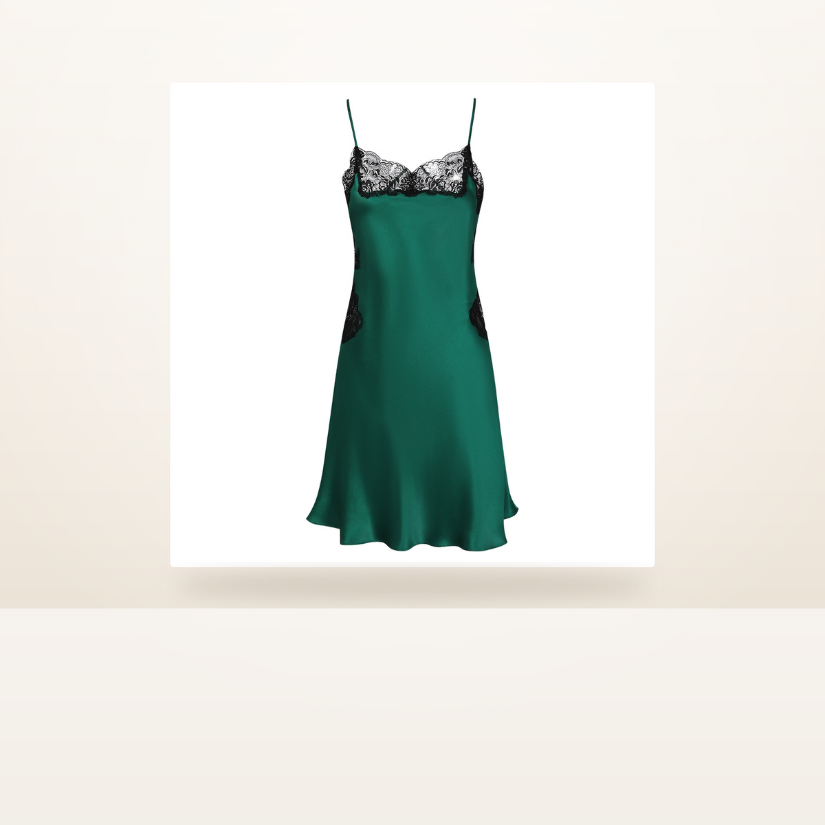 100% Mulberry Silk Backless Slip Nightgown for Women - Adjustable Straps Mini Slip - studio scene