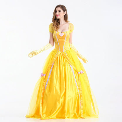 Phenas Belle Dress Beauty and Beast Costume for Women Belle Cosplay Princess Dress Up Clothes Halloween