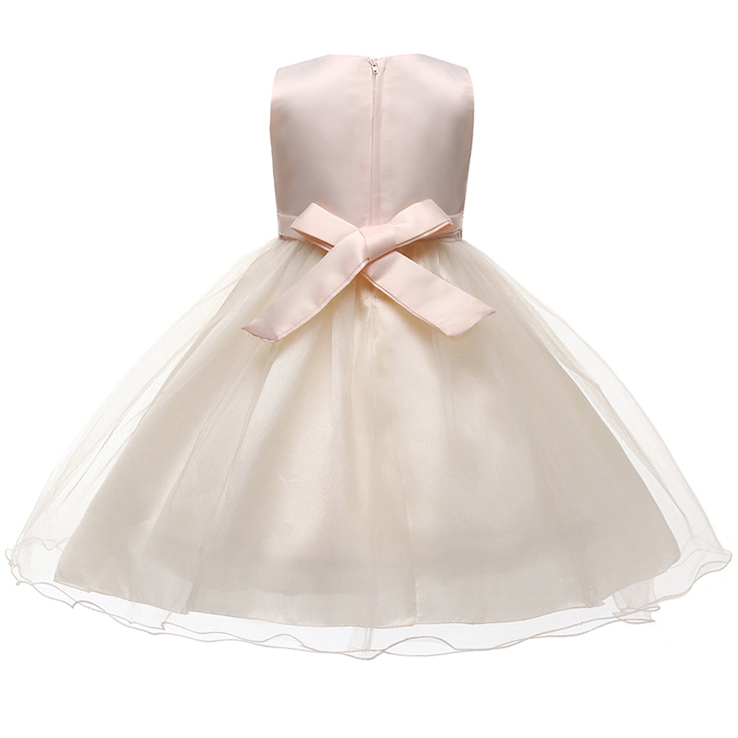 HAWEE Flower Girls Dress Sleeveless Sequin Tutu Princess Dress Birthday Party Pageant Ball Gown for Age 3-10 Years Old