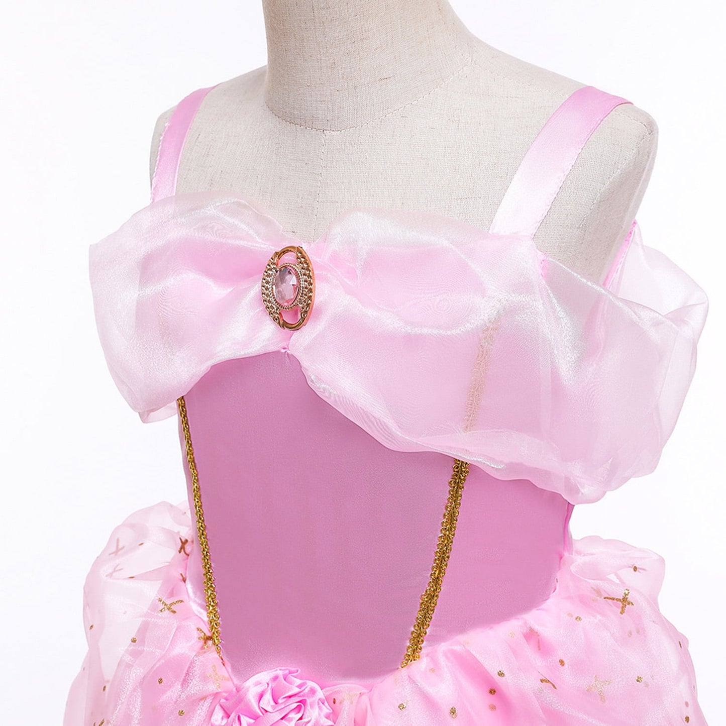 HAWEE Princess Dress up Birthday Party Fairy Pink Costume for Toddler/Little Girls