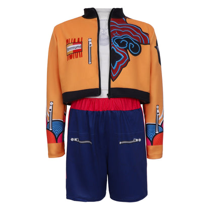 KAWELL Girl Pop Singer Costume Demon Hunter Top Pants Dress Dancer Dress Up Halloween Cosplay Outfits Set, 768718589445