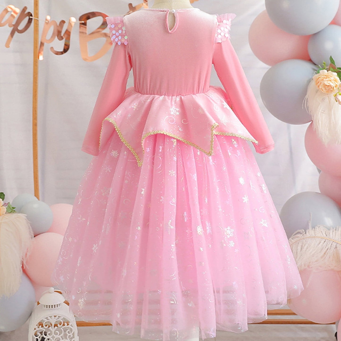 KAWELL Sleeping Beauty Aurora Costume Princess Costume Halloween Party Dress Up Cosplay