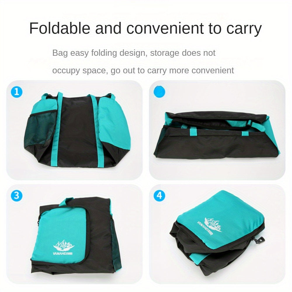 Large Capacity Portable Mountaineering Bag/ Fitness Bag - Foldable - Multifunctional Storage Bag - Outdoor Sports Mountaineering Trip