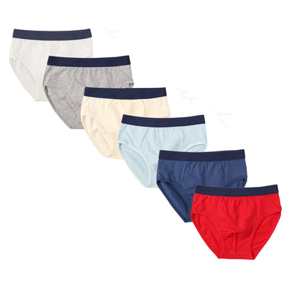 HuaAngel Boys Cotton Underwear 6 Pack Soft Breathable Kids Briefs with Stretch Waistband,3-8 Years