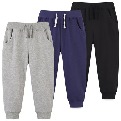 CHOYURME CHONYURM 3 Pack Toddler Boys Sweatpants Cotton Joggers Pants with Pocket and Drawstring