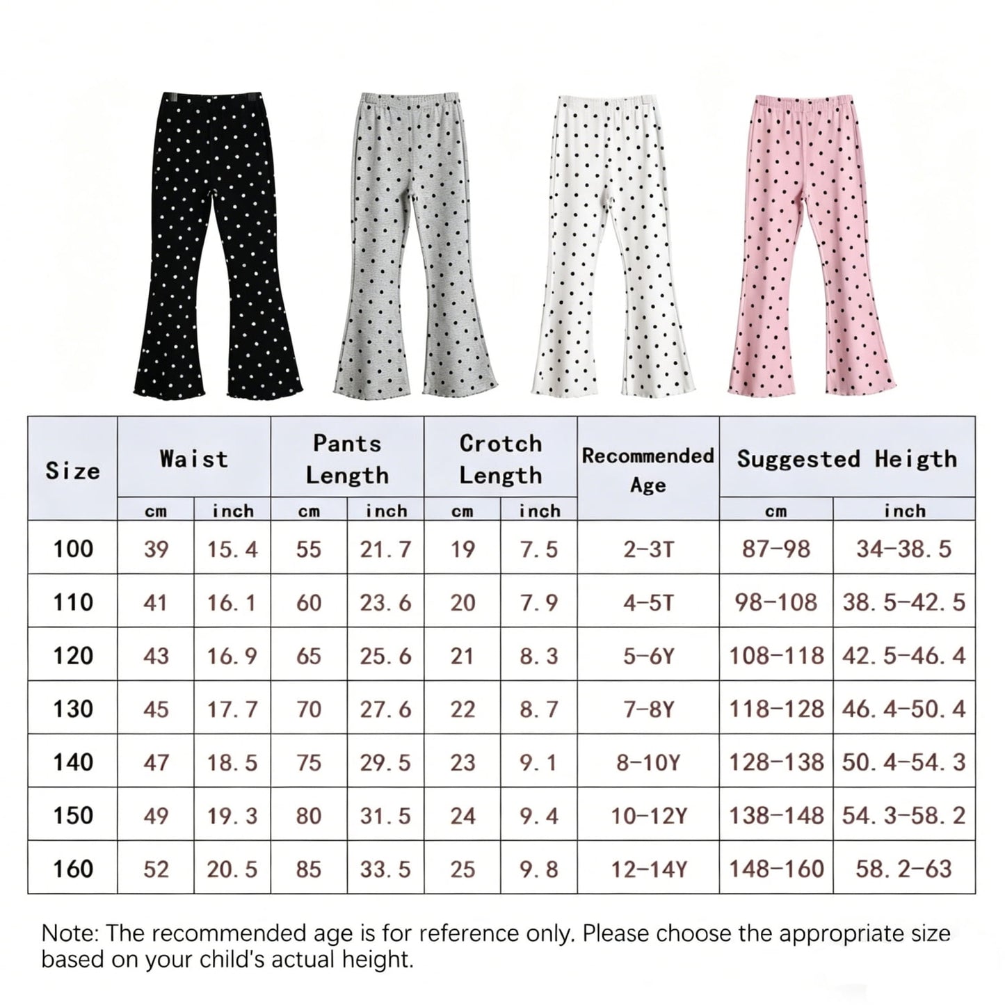 HAWEE Girls Flare Leggings 2-14 Years High-Waisted Bell Bottom Yoga Pants, Soft Cotton Dance Tights, 4 Pack Toddler to Teen Flared Pants