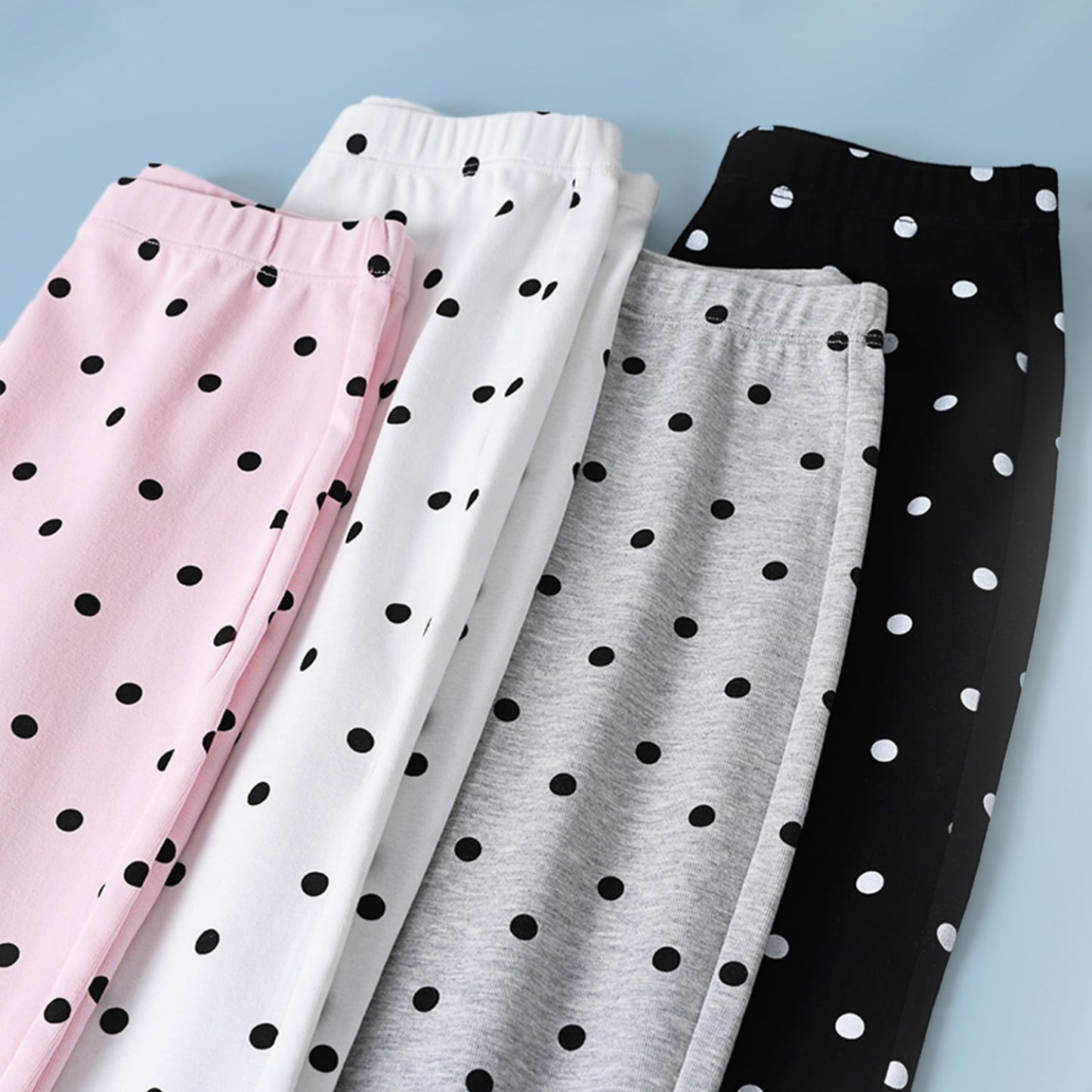 HAWEE Girls Flare Leggings 2-14 Years High-Waisted Bell Bottom Yoga Pants, Soft Cotton Dance Tights, 4 Pack Toddler to Teen Flared Pants