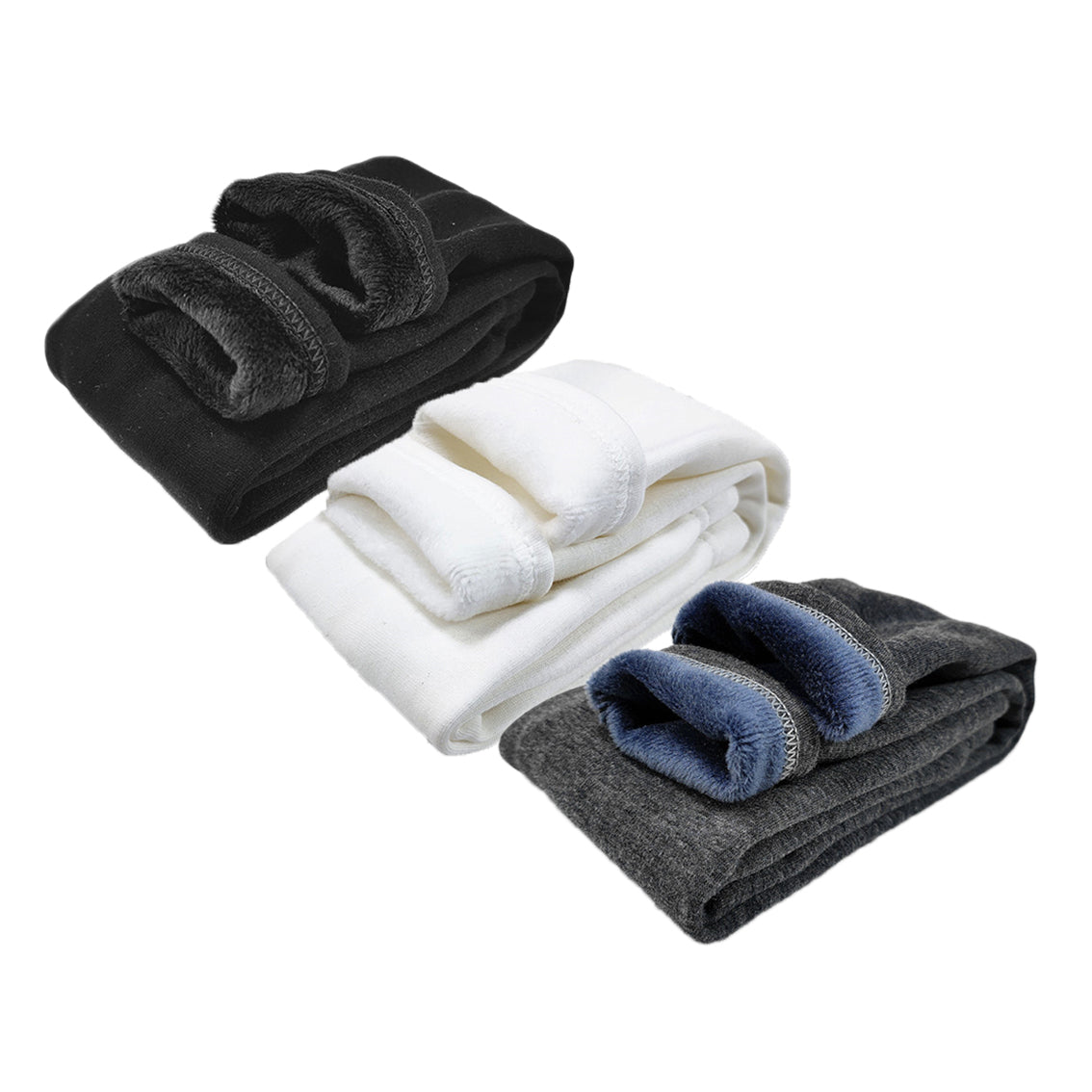 HuaAngel 3 Pack Girls Fleece Lined Leggings Thermal Soft Stretchy Winter Pants Sizes 2-10