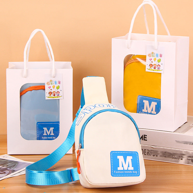 Small Sling Bag for Kids Cute Crossbody ShoulderBag Chest Bag Fanny Pack for Outdoor Travel Hiking withVibrant Colors