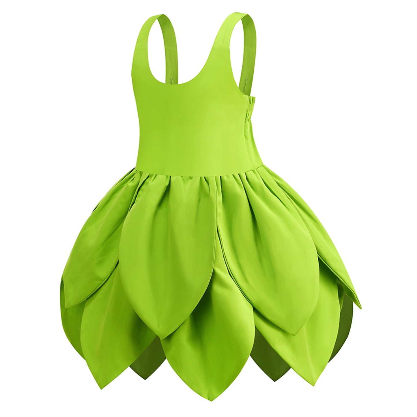 KAWELL Princess Green Fancy Fairy Costume for Girls Fancy Halloween Birthday Party Outfit Fairy Dress with Accessories