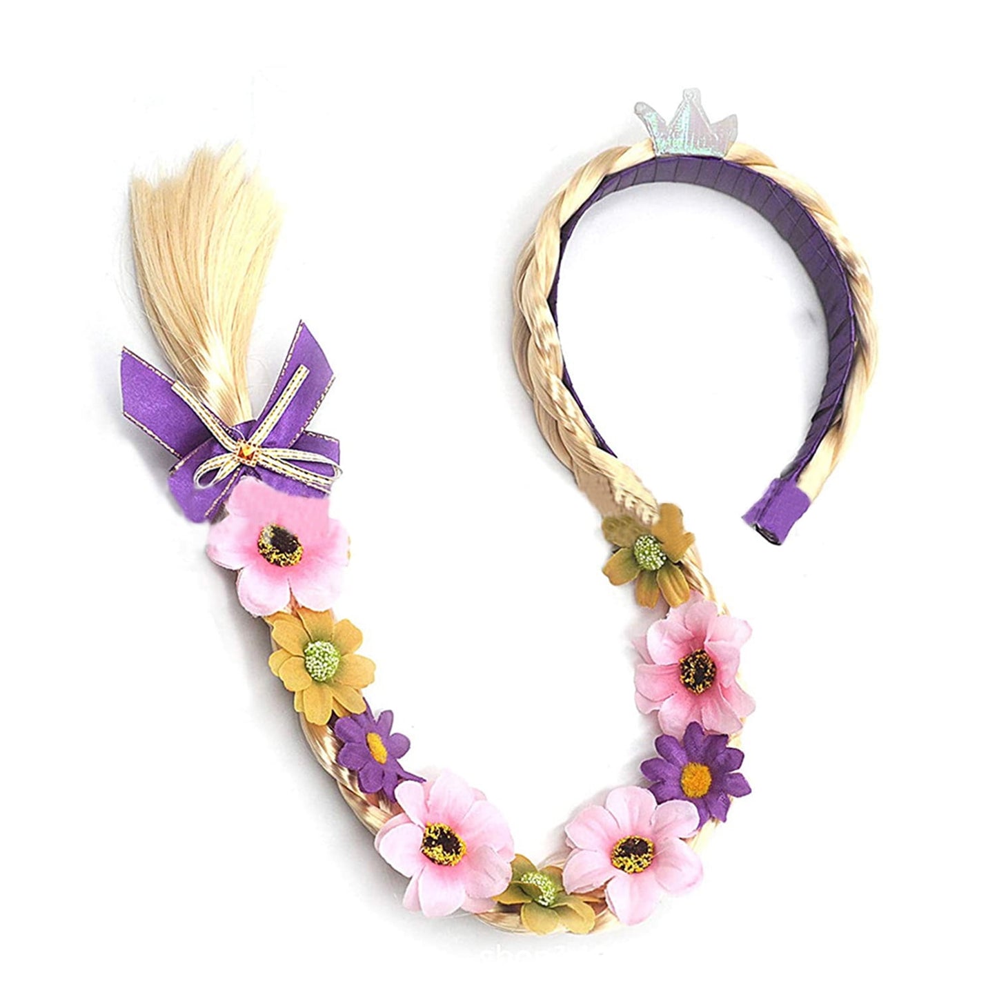 LOEL Girls Princess Dresses Birthday Cosplay Party Princess Dress up Purple Fairy Dress