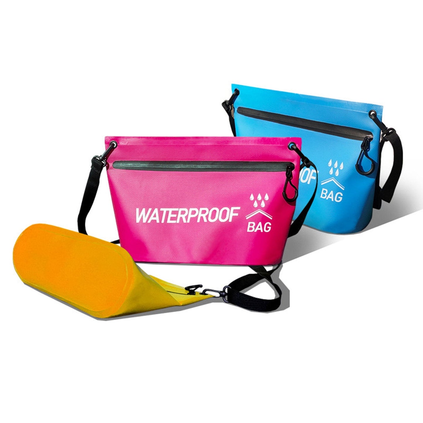 Waterterproof Zipper Pouch, Multi-Purpose Water-resistant Zipper Storage Bag Gear Bag for Outdoor Travel Beach Pool Fishing Dirty Clothes Wet Swimsuits.