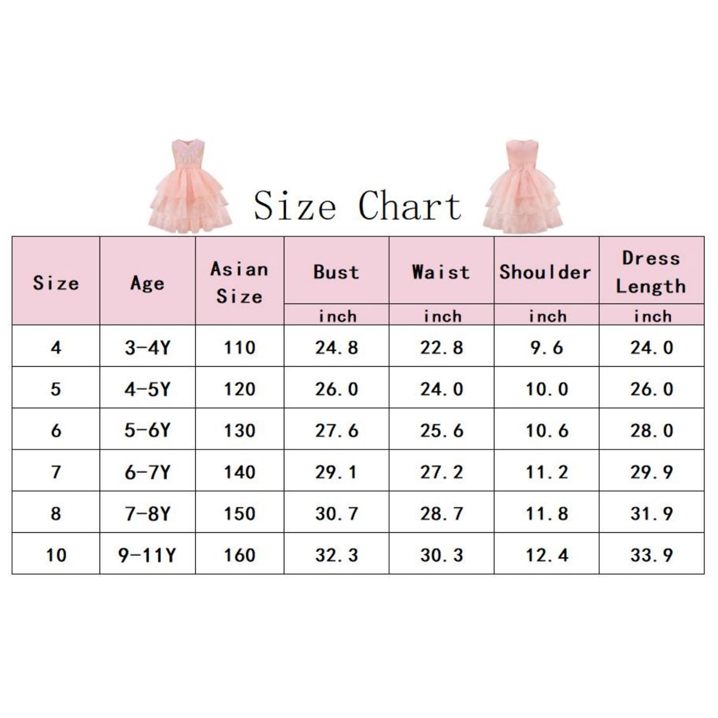 LOEL Girls Pink Ball Gown Witch Dress Princess Dresses Sequin Tulle Dress Wedding Birthday Party Dress Up