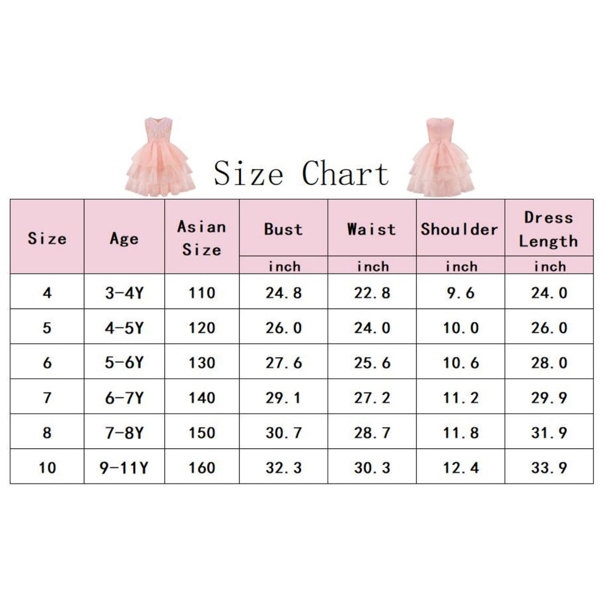 LOEL Girls Pink Ball Gown Witch Dress Princess Dresses Sequin Tulle Dress Wedding Birthday Party Dress Up