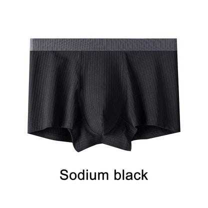 Phenas Mens Trunks Underwear Cotton Boxer Briefs Short Leg Comfortable Underpants 4 Pack
