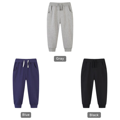 CHOYURME CHONYURM 3 Pack Toddler Boys Sweatpants Cotton Joggers Pants with Pocket and Drawstring