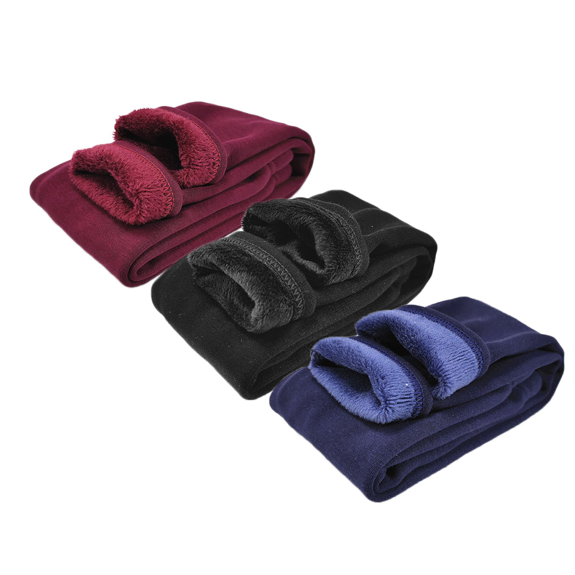 HuaAngel 3 Pack Girls Fleece Lined Leggings Thermal Soft Stretchy Winter Pants Sizes 2-10