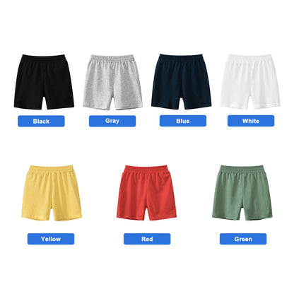 CHOYURME CHONYURM 7 Pack Boys Cotton Athletic Shorts Toddler Boys Sports Shorts