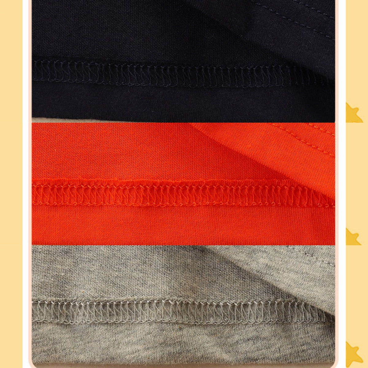 HuaAngel Boys Cotton Long Sleeve T-Shirt Crew Neck Funny Print Shirt 3 Packs Sizes 2-7