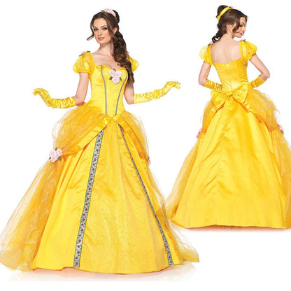 Phenas Belle Dress Beauty and Beast Costume for Women Belle Cosplay Princess Dress Up Clothes Halloween