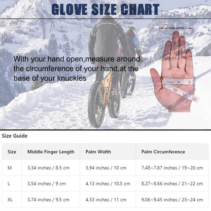 URSOFINE Winter Touch Screen Warm Gloves, Outdoor Water Resistant Windproof Anti-Slip Sports Gloves for Cycling Driving Running Hiking Climbing Skiing Sports, Adjustable Size for Men and Women