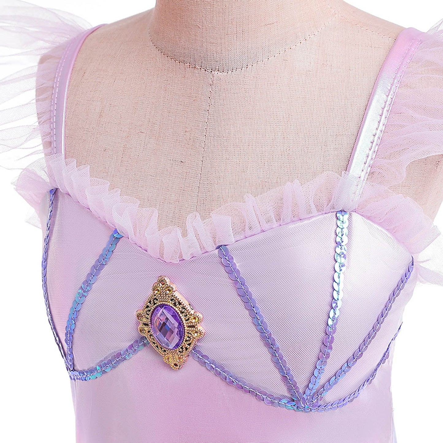 HAWEE Mermaid Dress for Girls - Mermaid Fancy Costume Halloween Princess Dresses for Girls 3-10 Birthday Gift