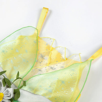 HAWEE Princess Dress for Girls Green Fairy Frog Birthday Party Fancy Dresses Halloween Elf Costume