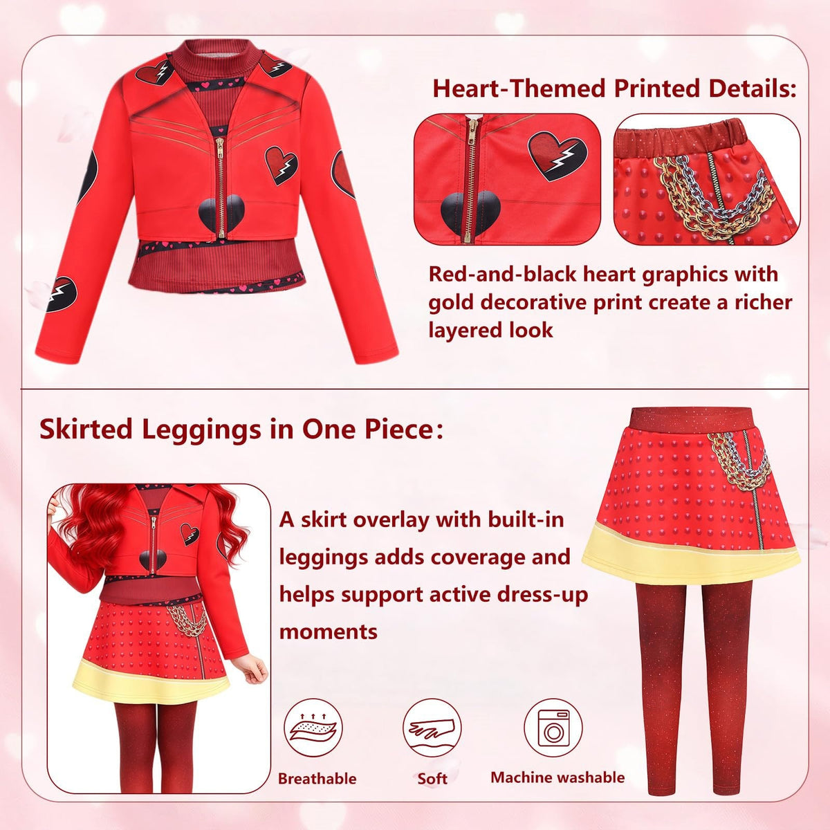 LOEL Kids Halloween Costume Red — view 4