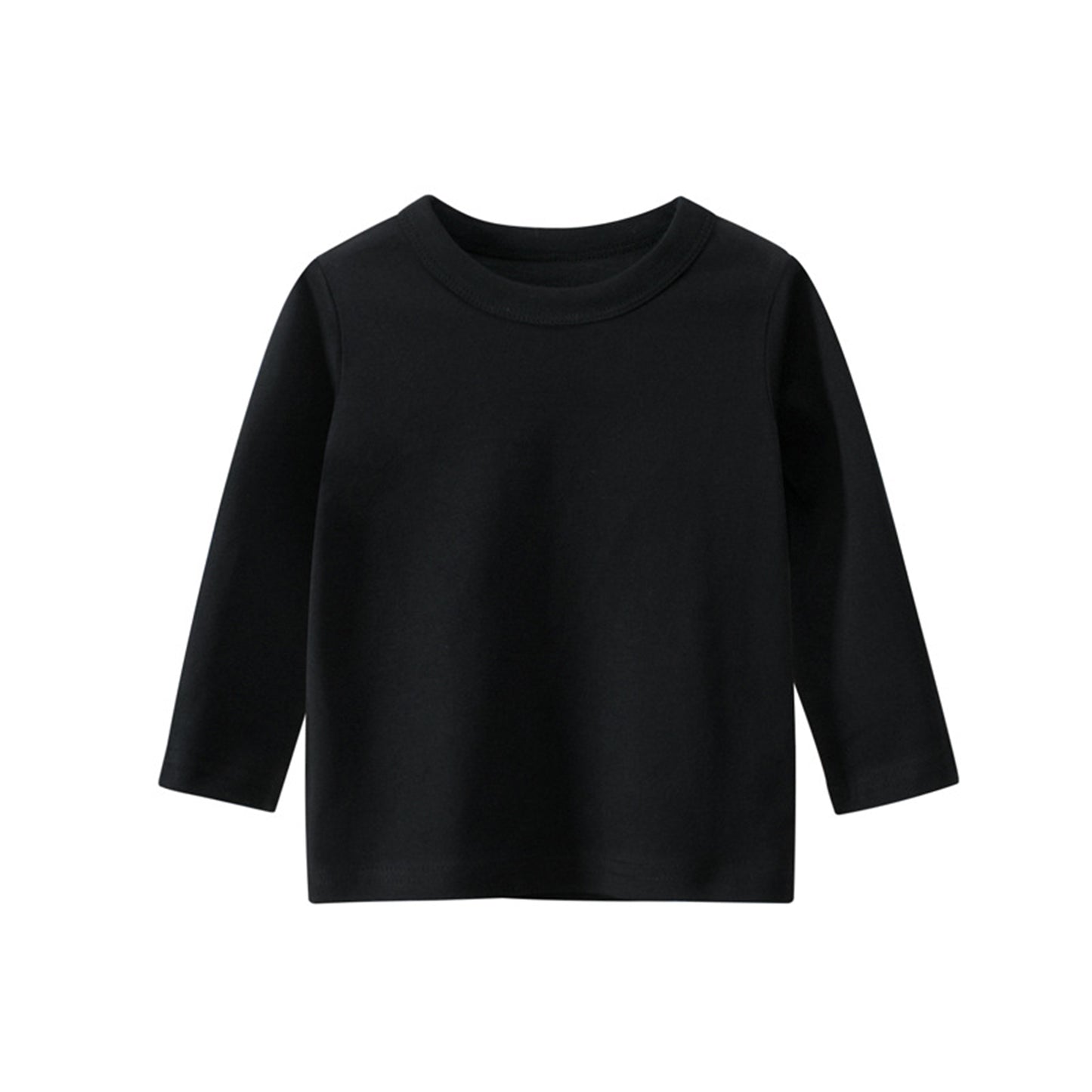 CHOYURME CHONYURM Toddler Boys 4 Packs Long Sleeve Shirts,100% Cotton Casual Crewneck Basic T-Shirt 2-7T