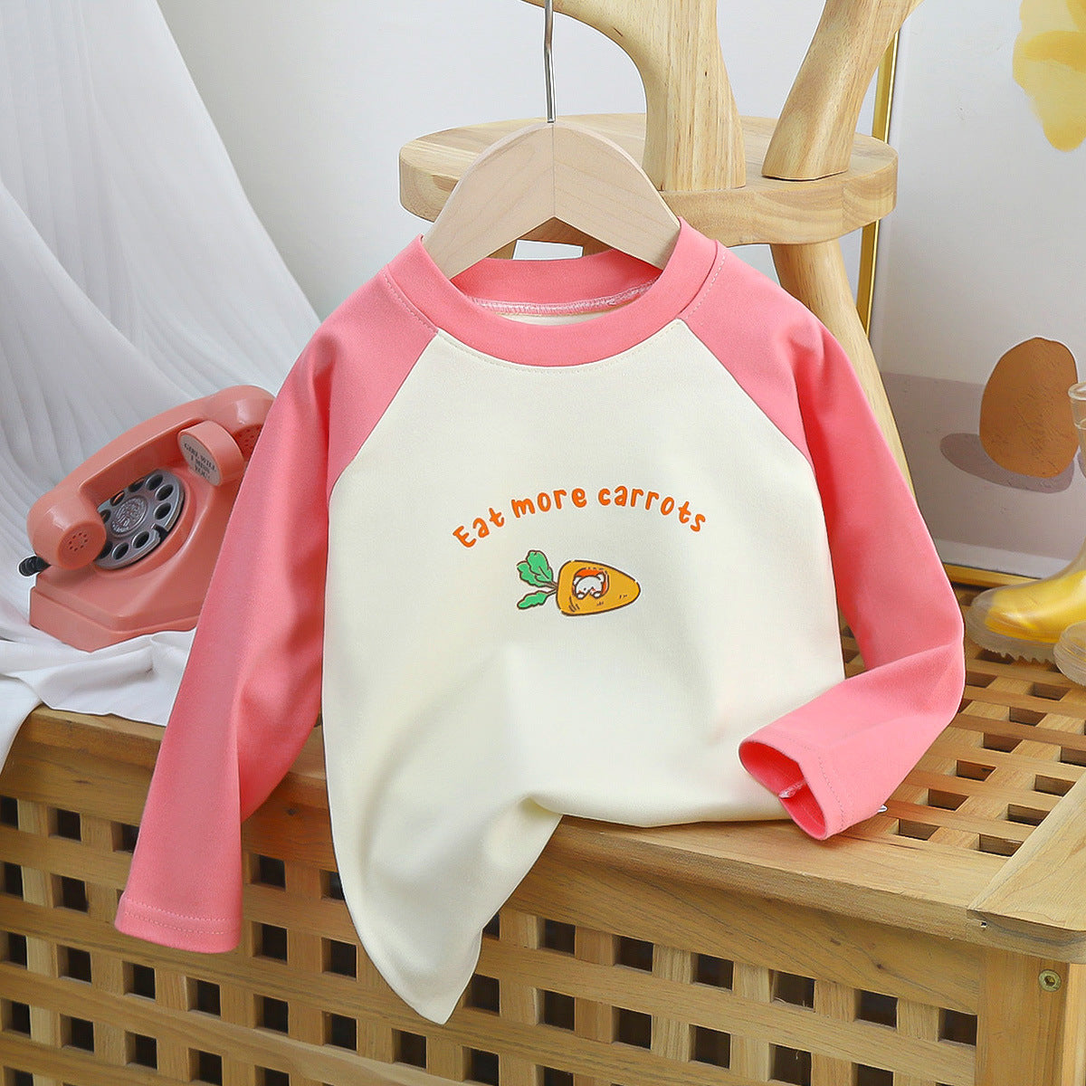 CHOYURME CHONYURM Toddler Girls 4 Packs Long Sleeve Tee Shirts,100% Cotton Casual Crewneck Graphic T-Shirt 2-5T