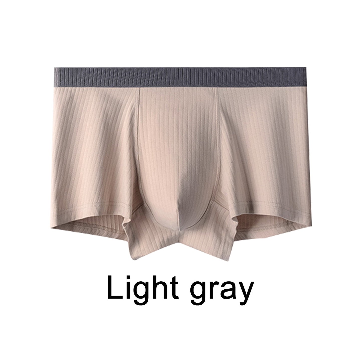 Phenas Mens Trunks Underwear Cotton Boxer Briefs Short Leg Comfortable Underpants 4 Pack