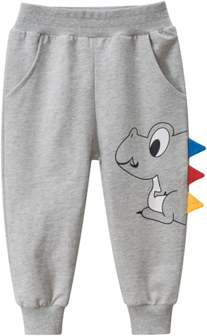 Toddler Boys Sweatpants Kids Sport Jogger Pants Cotton Active Pants Multipack