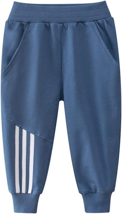 Toddler Boys Sweatpants Kids Sport Jogger Pants Cotton Active Pants Multipack