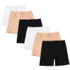 6 Pack Cotton Girls Bike Shorts Cartwheel Toddler Biker Under Dress Dance Multi-Color Shorts, 5-14 Y