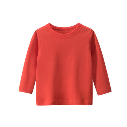 CHOYURME CHONYURM Toddler Boys 4 Packs Long Sleeve Shirts,100% Cotton Casual Crewneck Basic T-Shirt 2-7T
