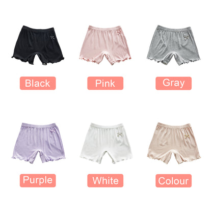 CHOYURME CHONYURM 6 Pack Toddler and Girls Ruffled Dance Shorts Bike Shorts Under Dress Multi-Color Shorts