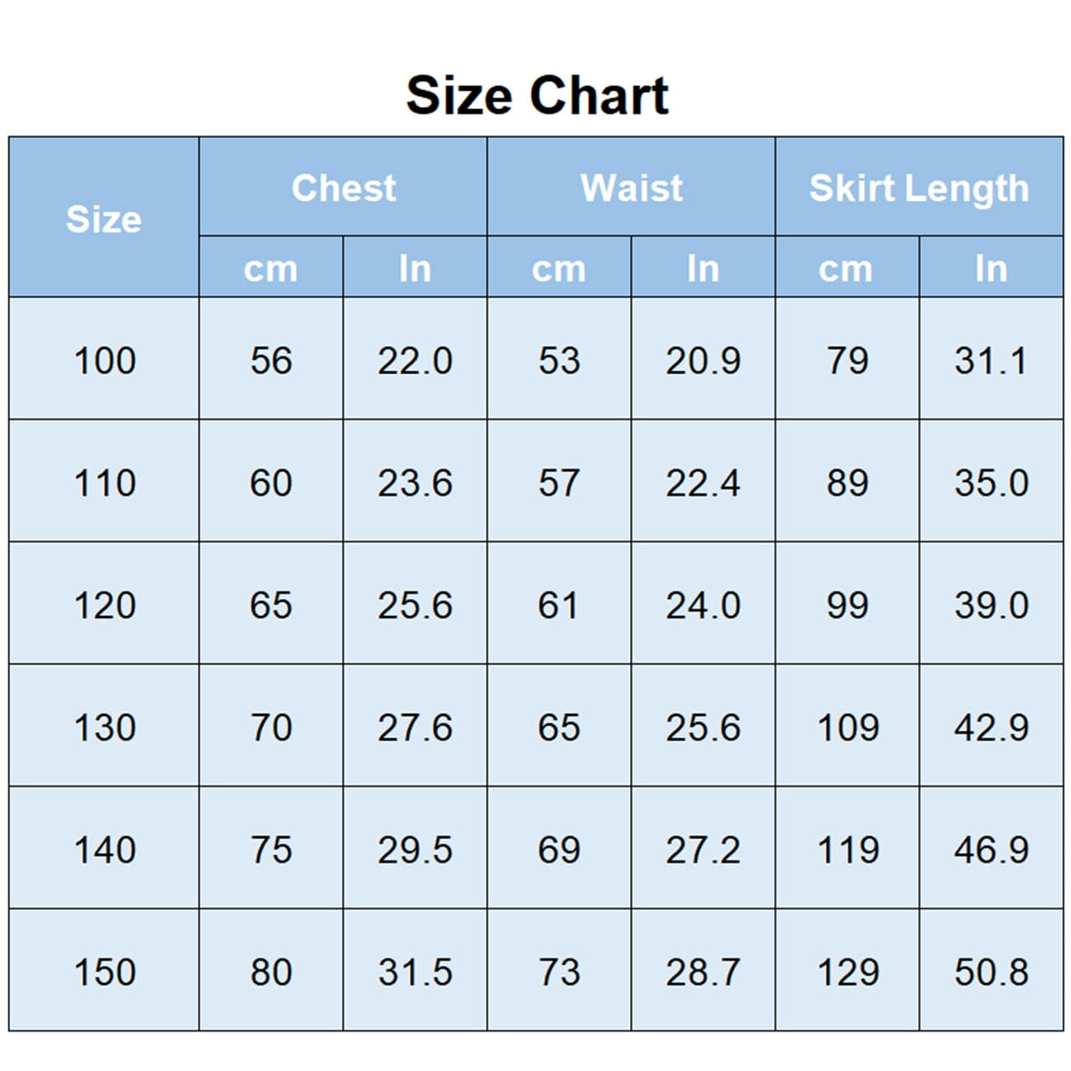 HAWEE Blue Princess Dress for Girls Puffy Sleeve Princess Costume Halloween Cosplay Party Fancy Dress(2-12Y)