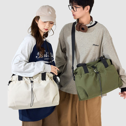 URSOFINE Unisex Crossbody Duffel Bag, Water Resistant Gym Bag with Wet Pocket, Lightweight Daily Commuter & Weekend Travel Handbag for Men Women, Green